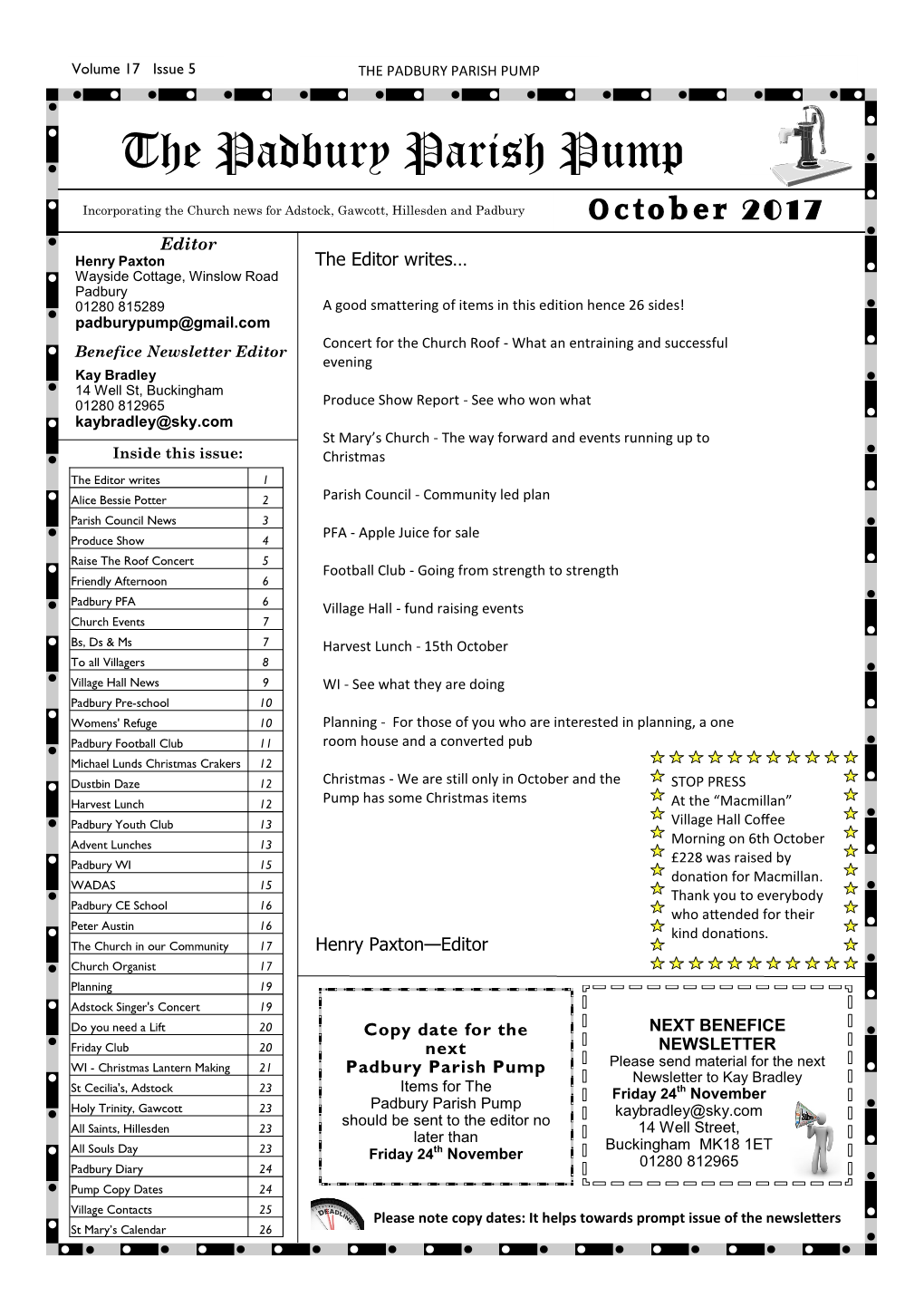 The Padbury Parish Pump Page 1