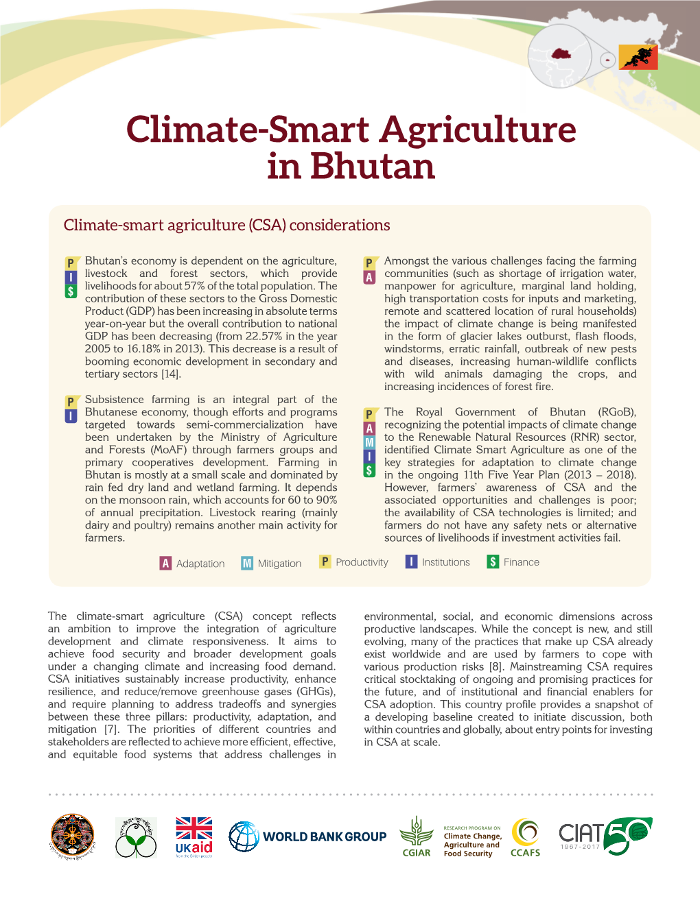 Climate-Smart Agriculture in Bhutan