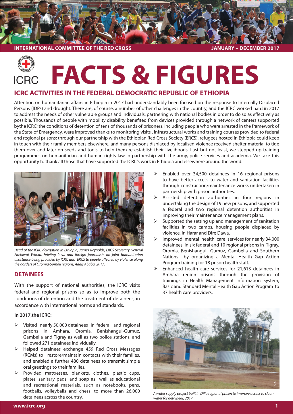 Icrc Activities in the Federal Democratic Republic Of