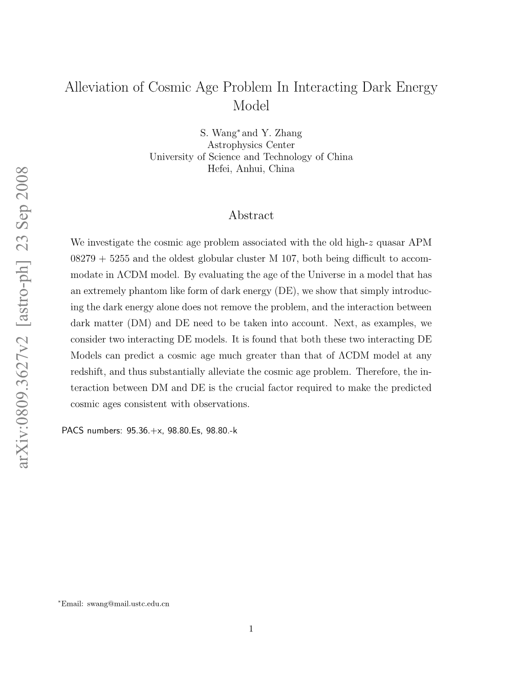Alleviation of Cosmic Age Problem in Interacting Dark Energy Model