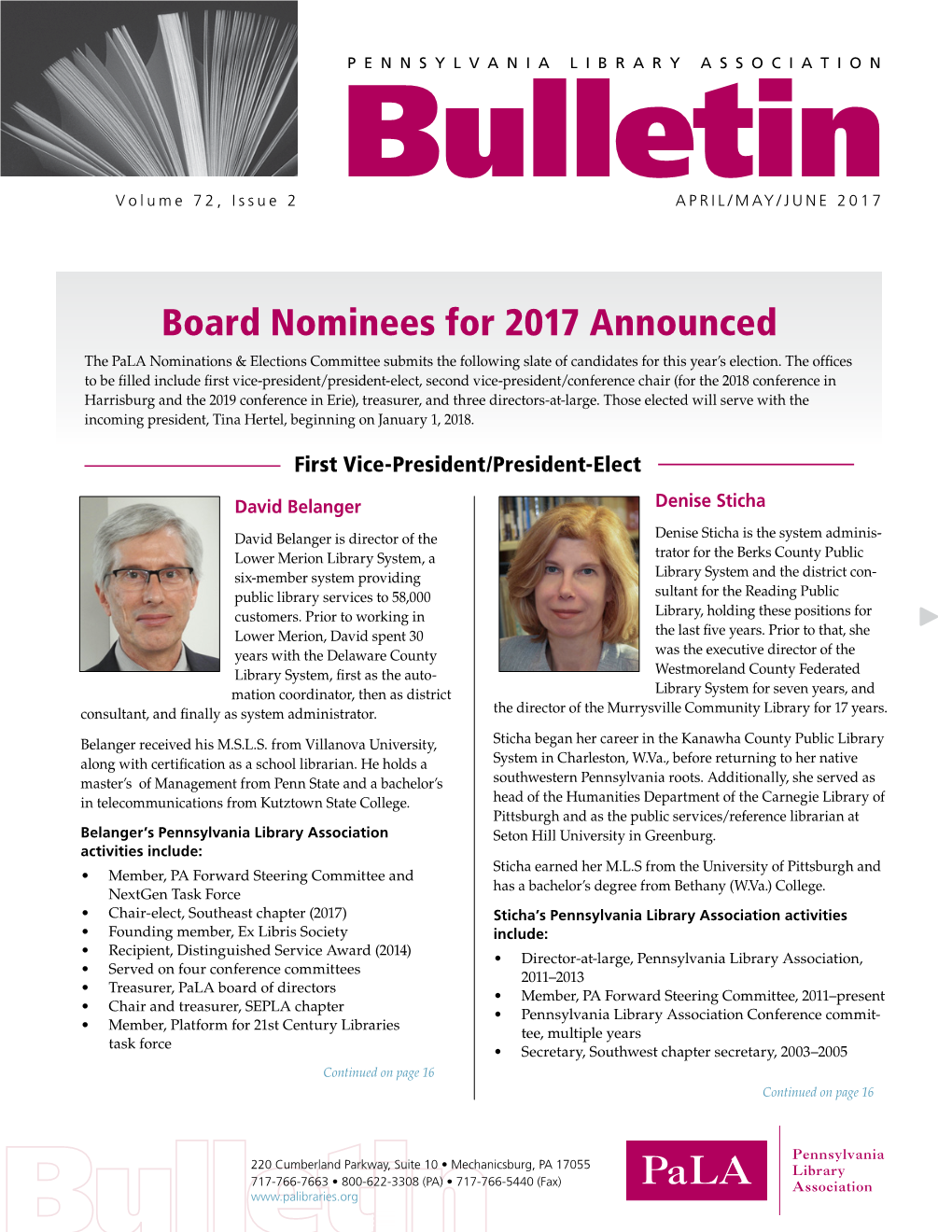 Pala Board Nominees for 2017 Announced