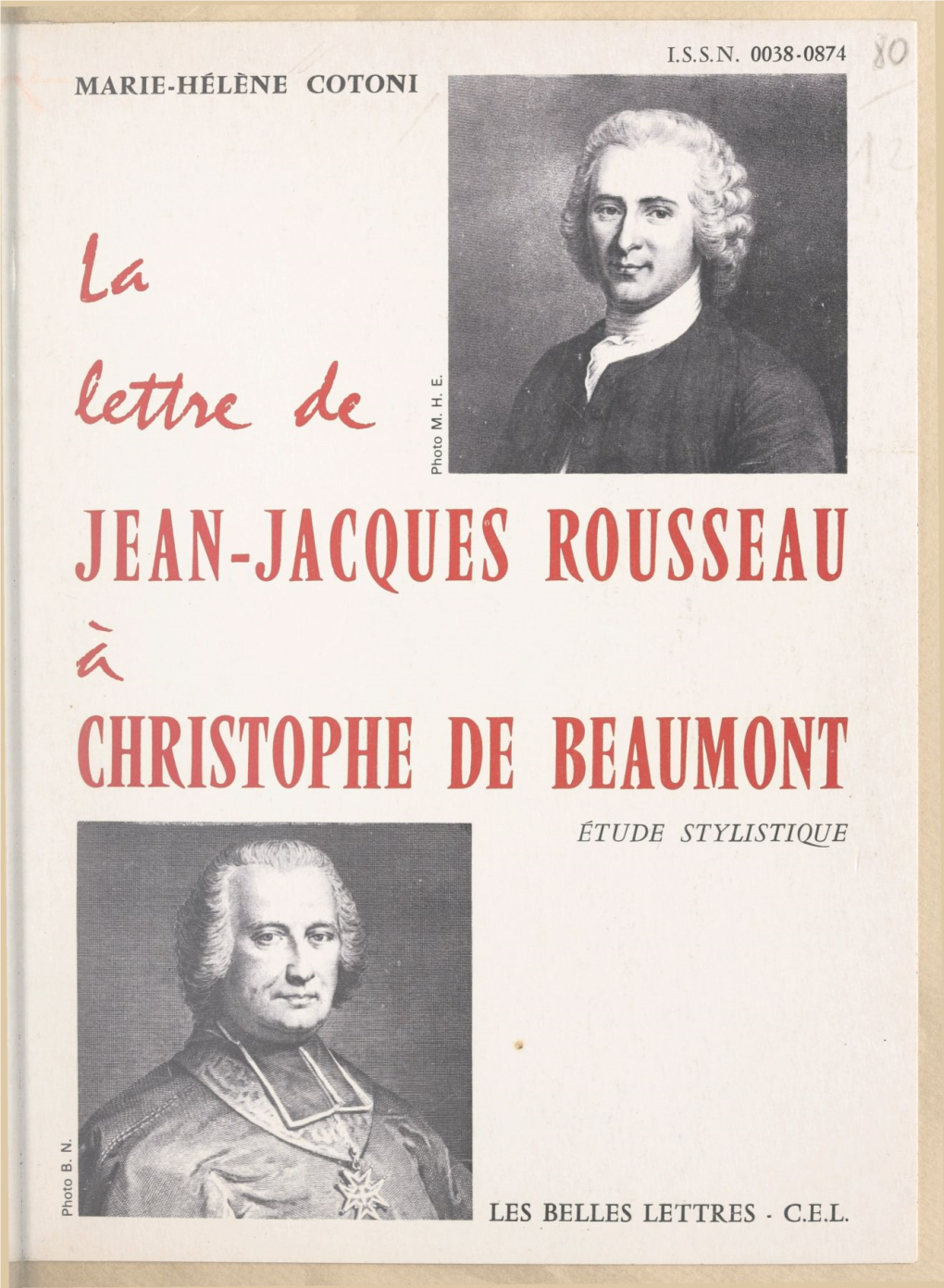 La Lettre De Jean-Jacques Rousseau À Christophe De Beaumont. Étude