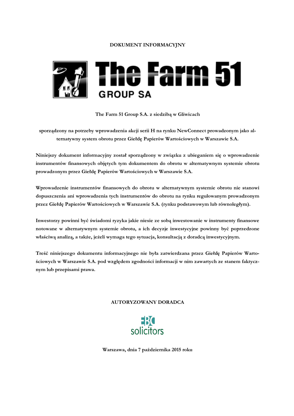The Farm 51 Group S.A