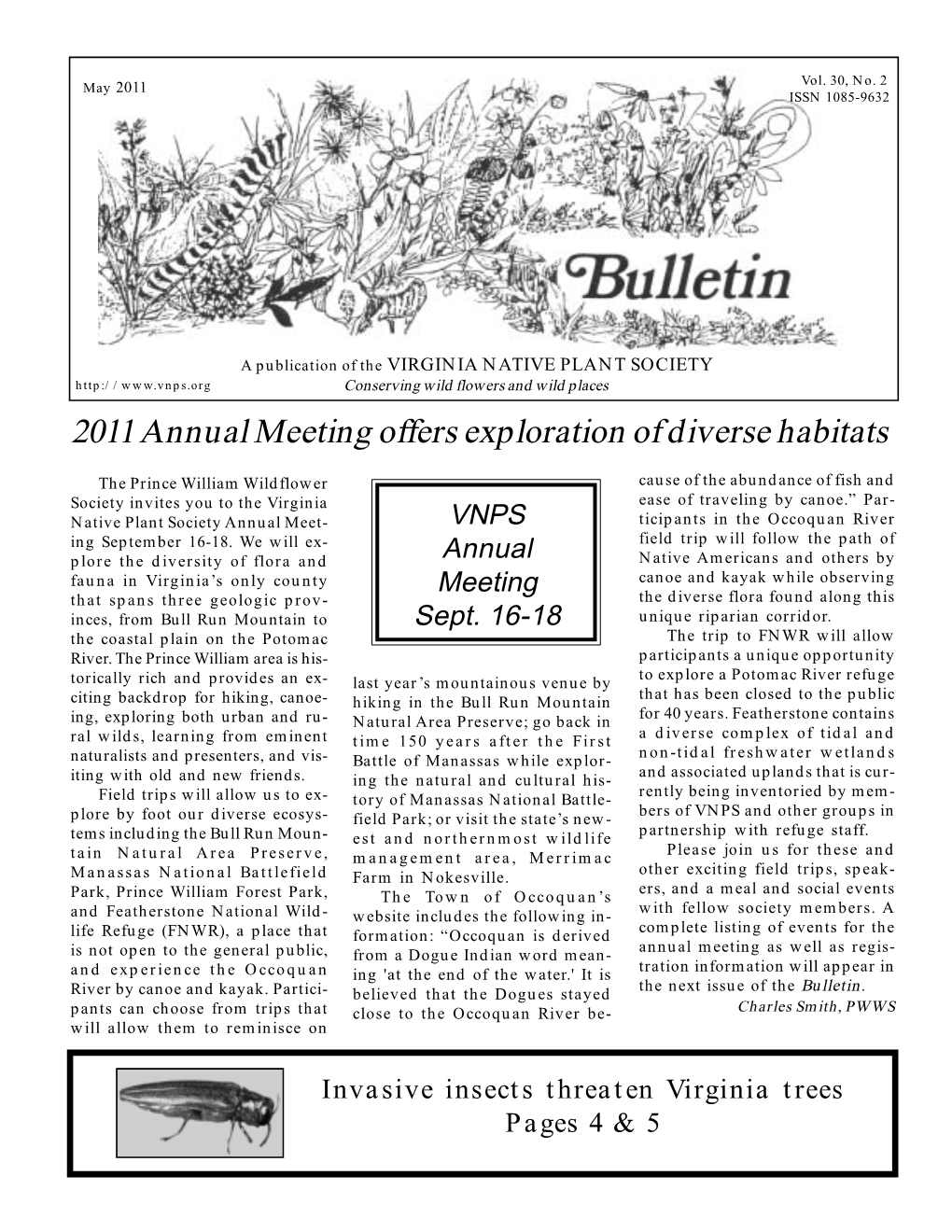 2011 Annual Meeting Offers Exploration of Diverse Habitats