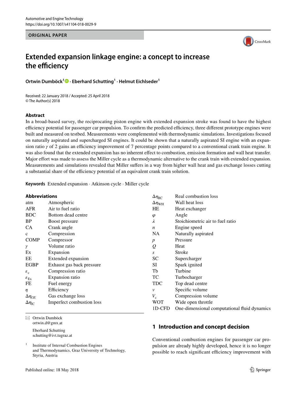 Extended Expansion Linkage Engine: a Concept to Increase the Efficiency