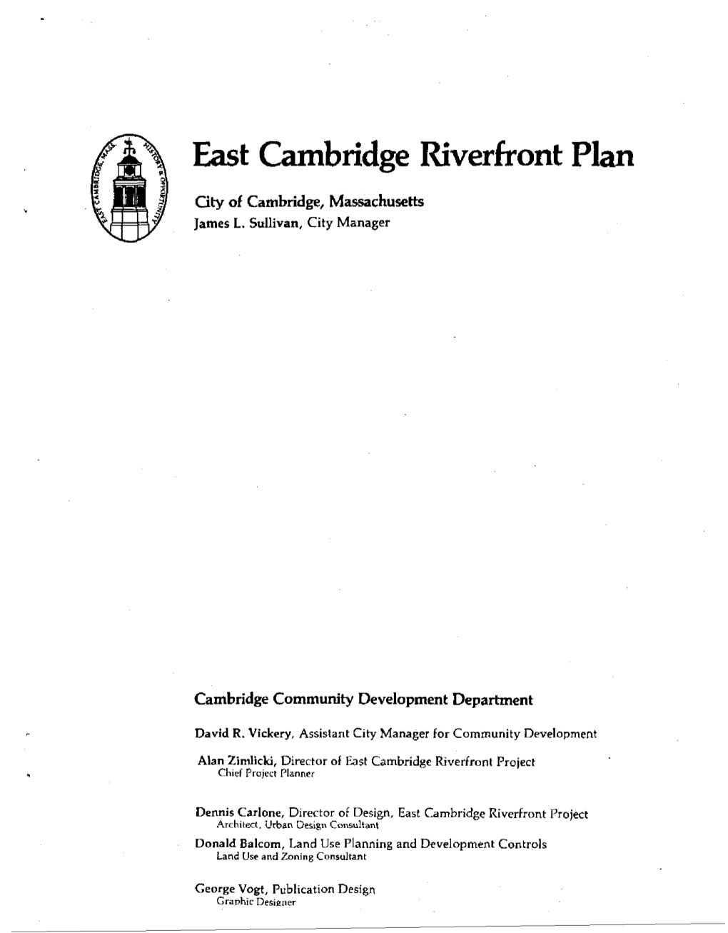 East Cambridge Riverfront Plan