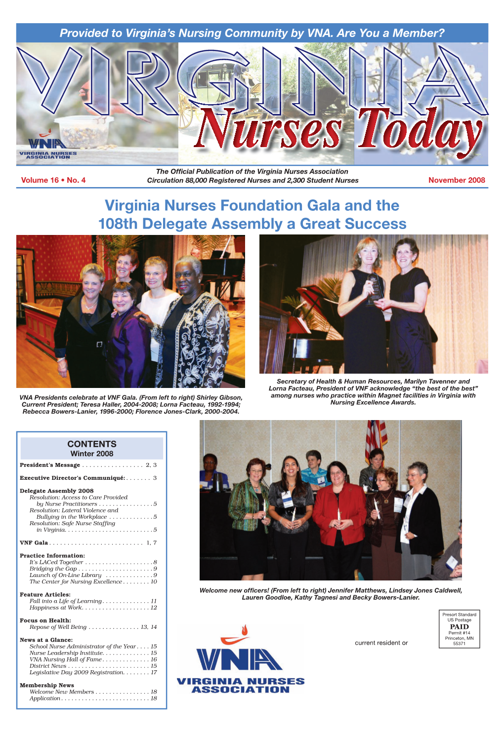 Virginia Nurses Foundation Gala and the 108Th Delegate Assembly a Great Success