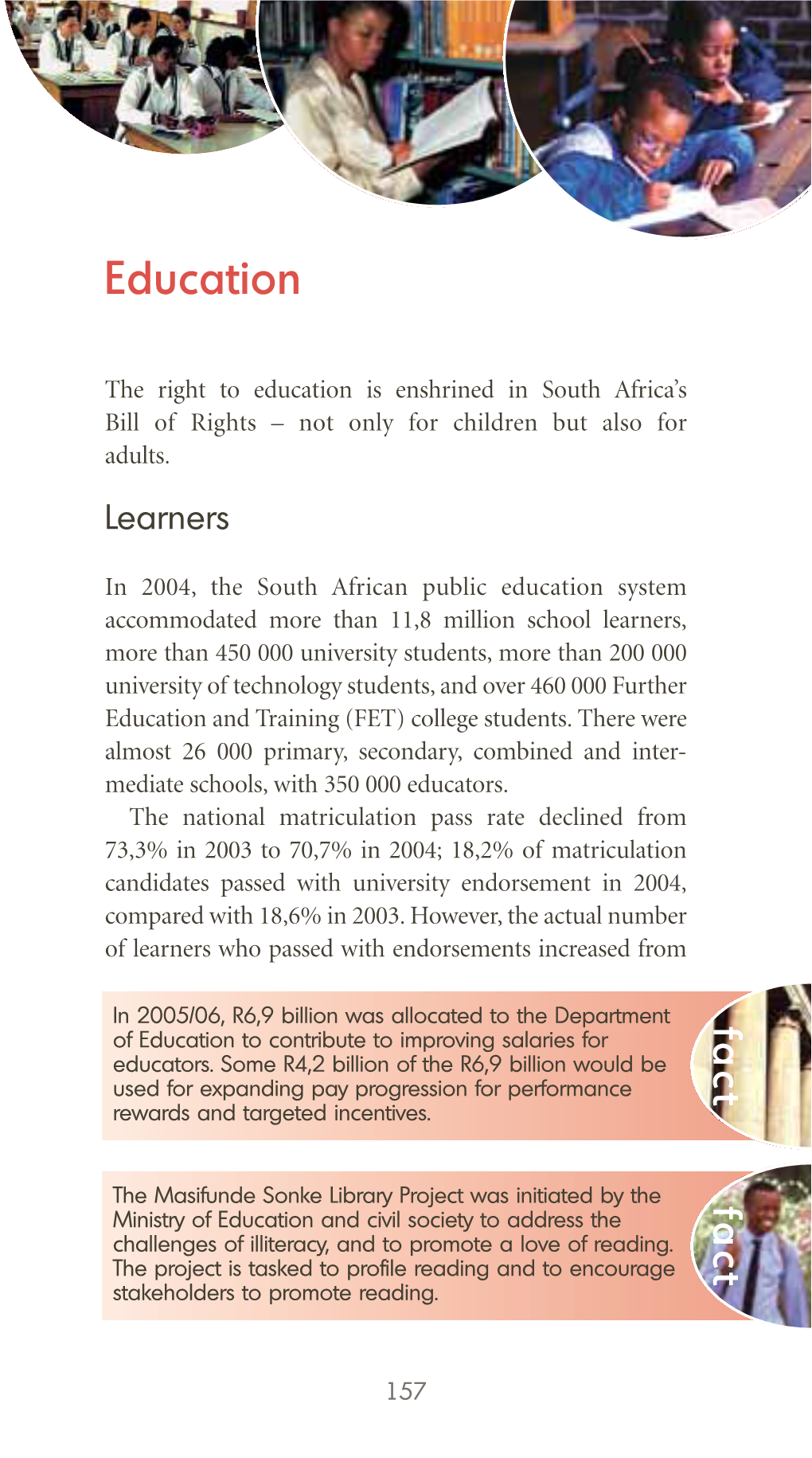 Pocket Guide to South Africa 2005: Education