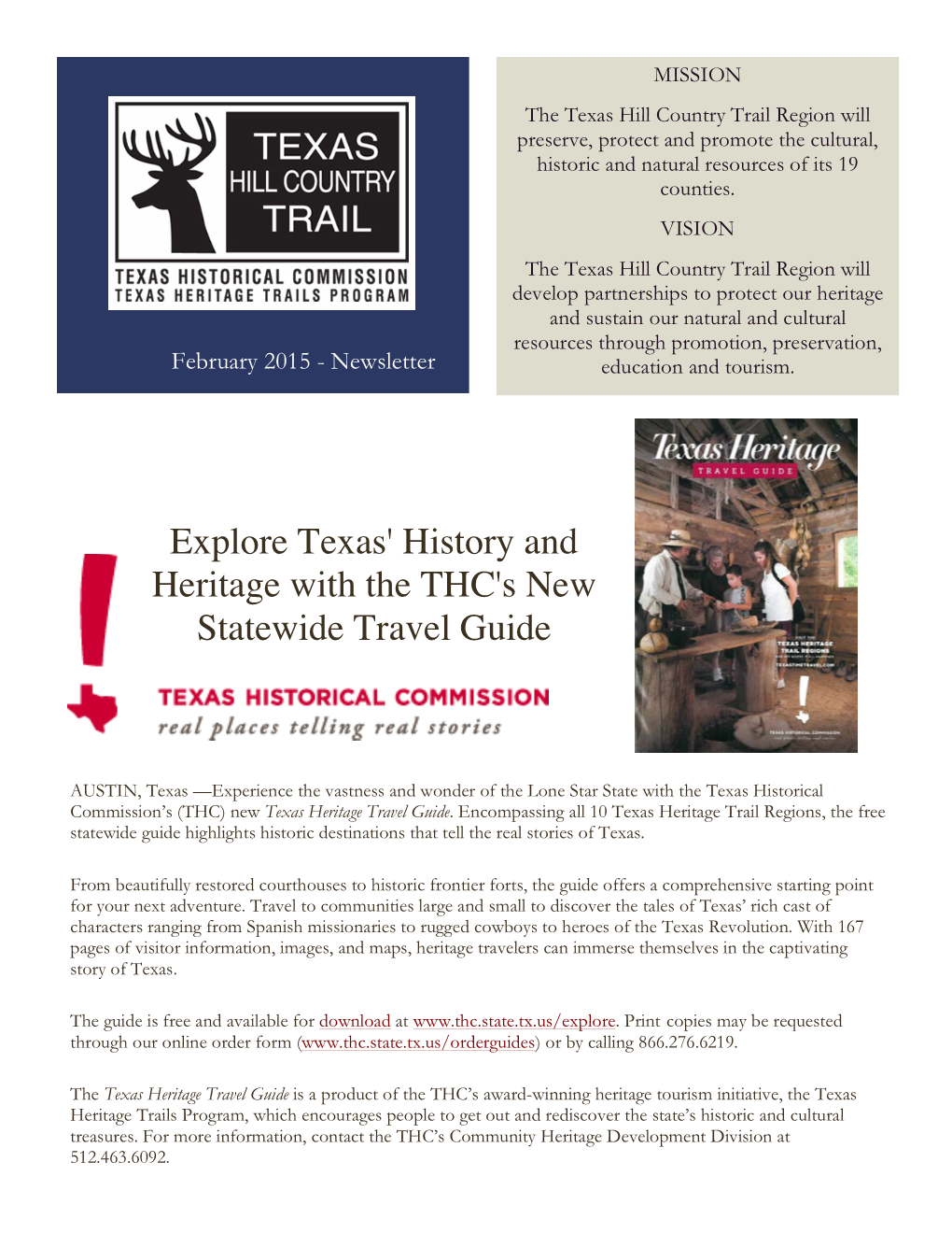 Explore Texas' History and Heritage with the THC's New Statewide Travel Guide