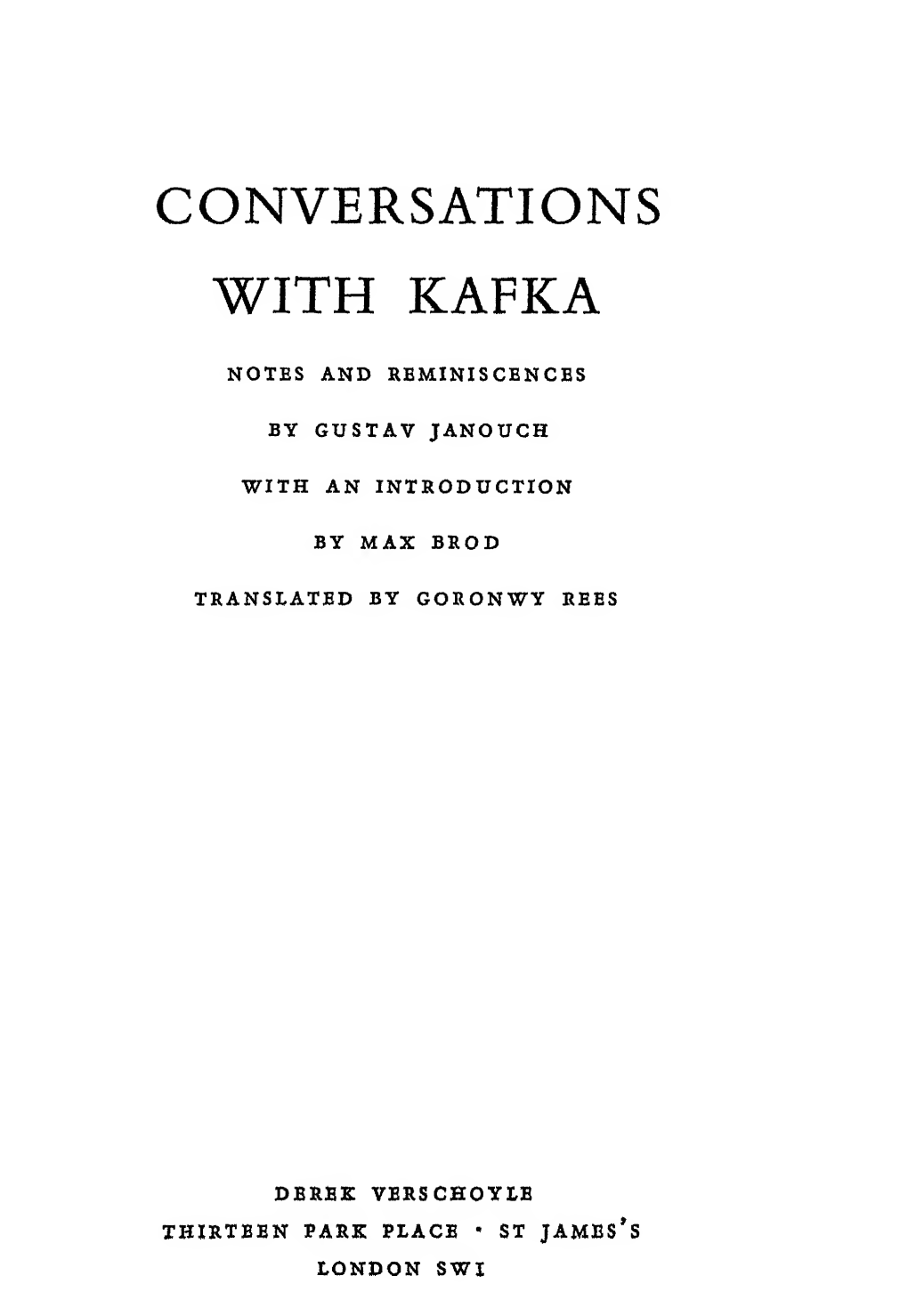 Conversations with Kafka