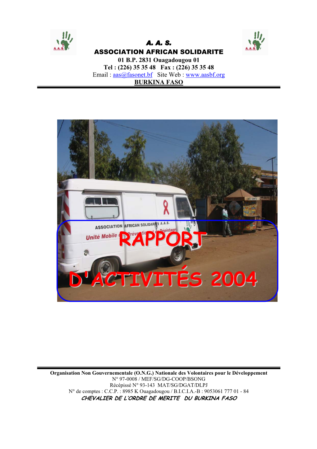 Rapport D'activités 2004