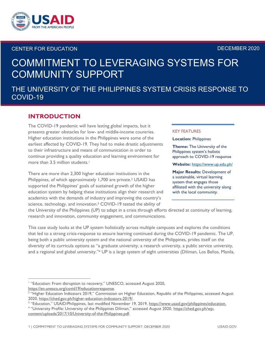 Commitment to Leveraging Systems for Community Support