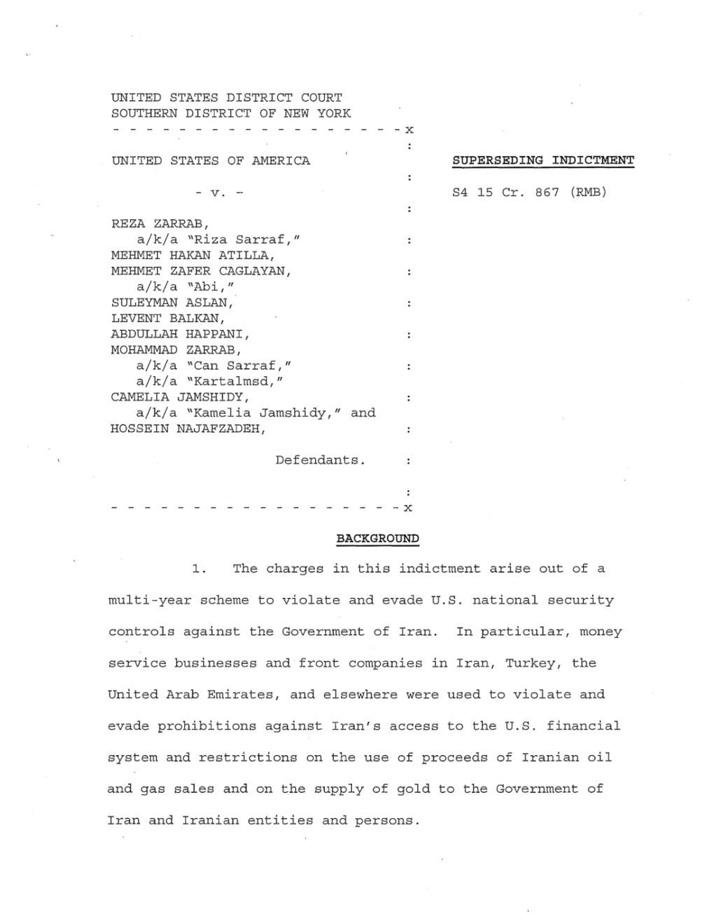 Iran and Iranian Entities and Persons . 2