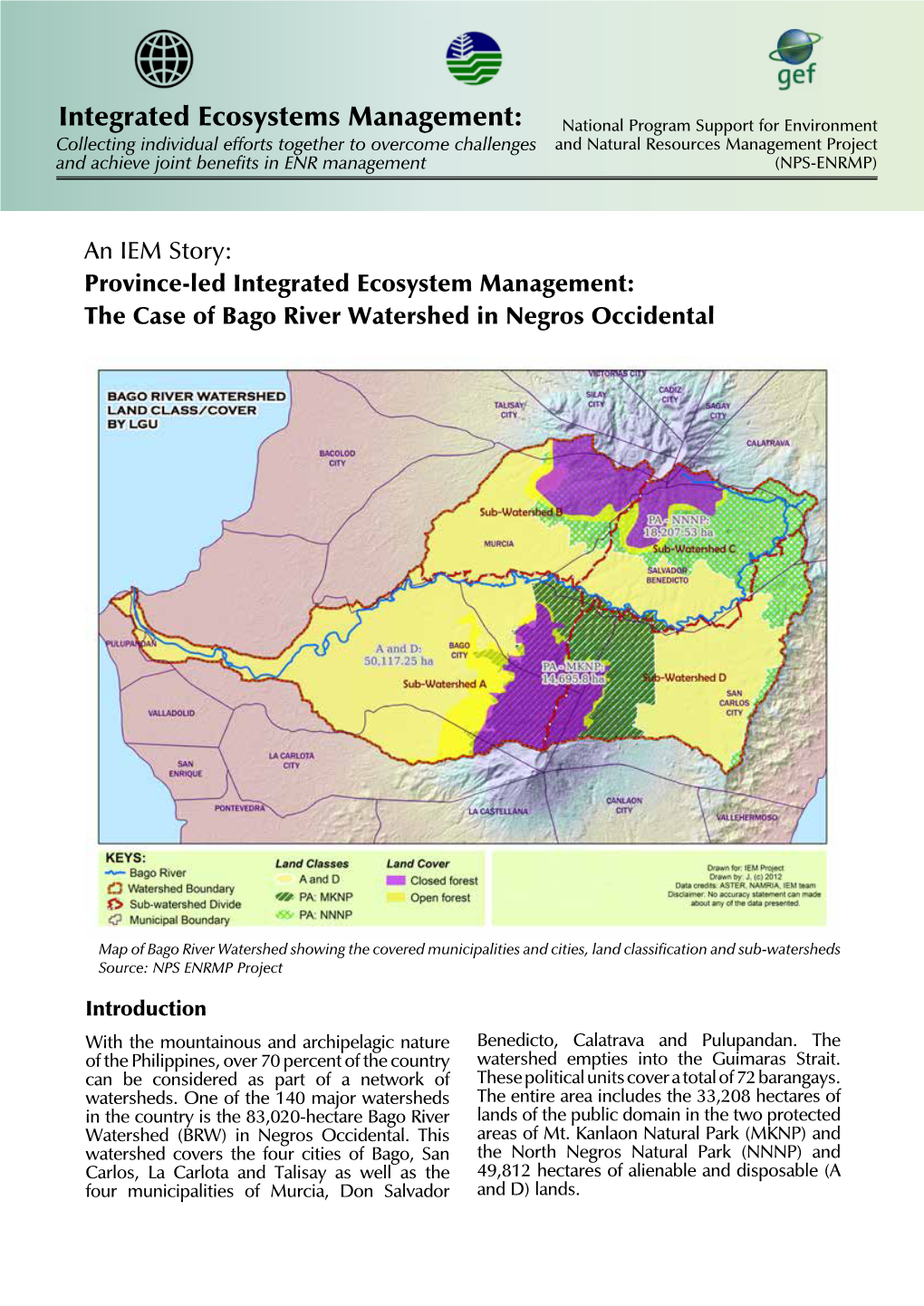 The Case of Bago River Watershed in Negros Occidental Integrated