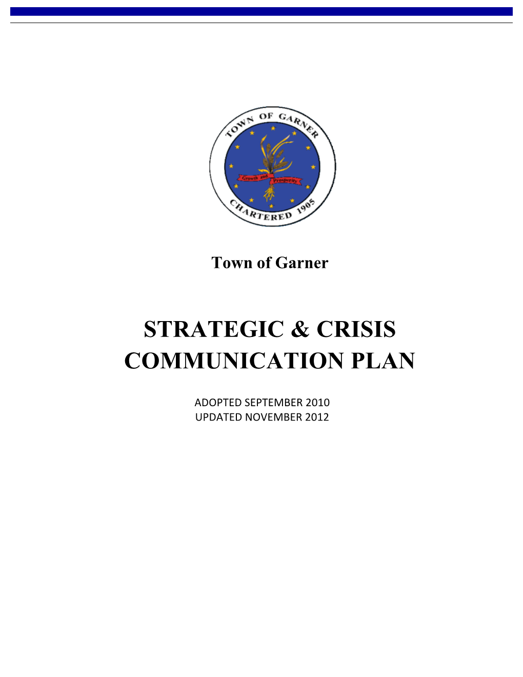 Strategic & Crisis Communication Plan