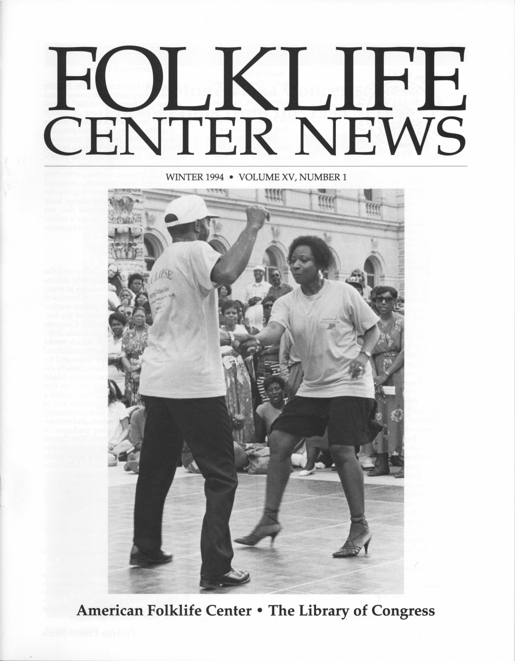 Folklife Center News, Volume 16, Number 1, Winter 1994
