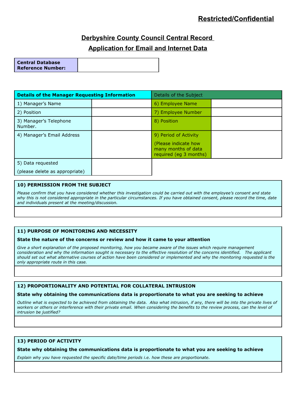 Generic Form Part I Chapter II RIPA