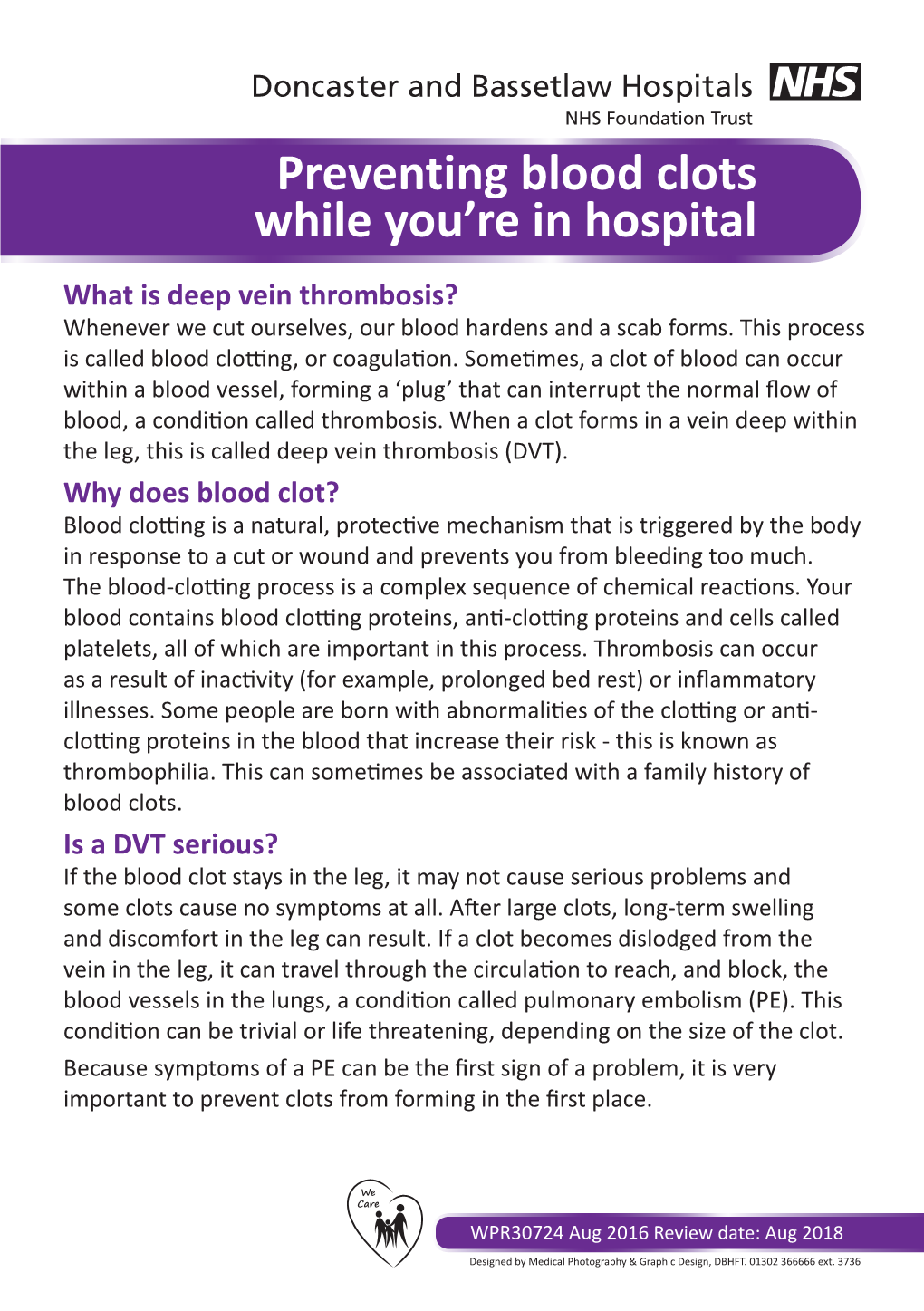 Preventing Blood Clots While You're in Hospital