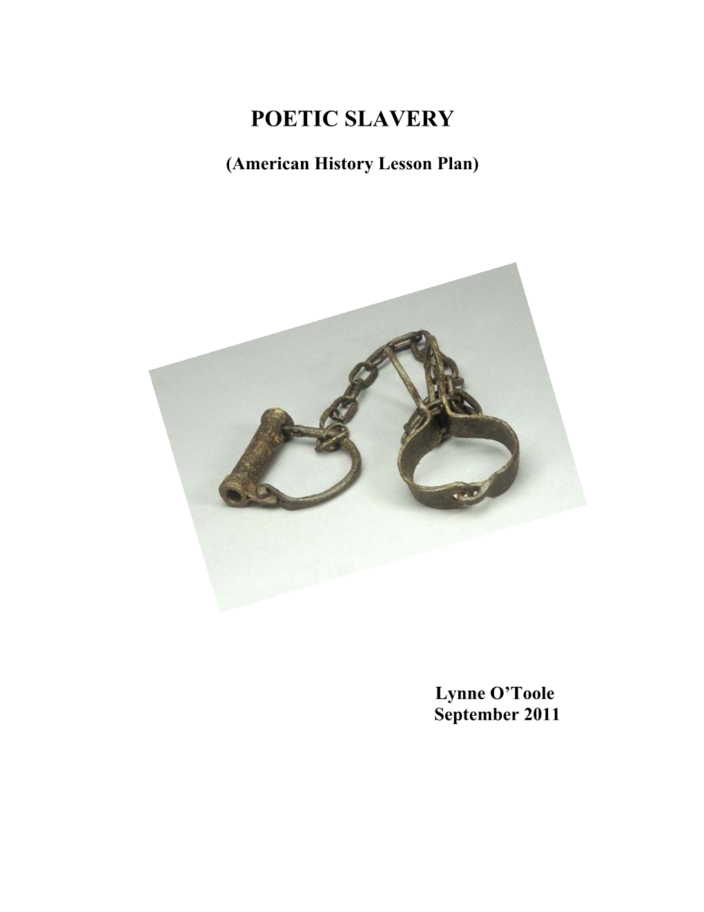 Poetic Slavery