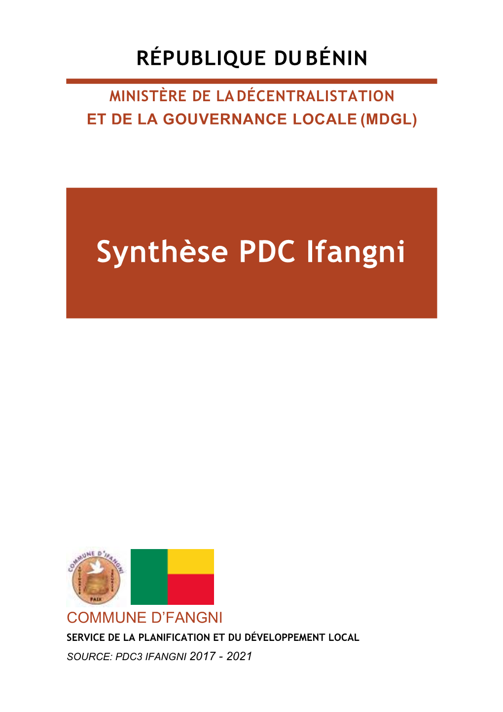 Synthèse PDC Ifangni