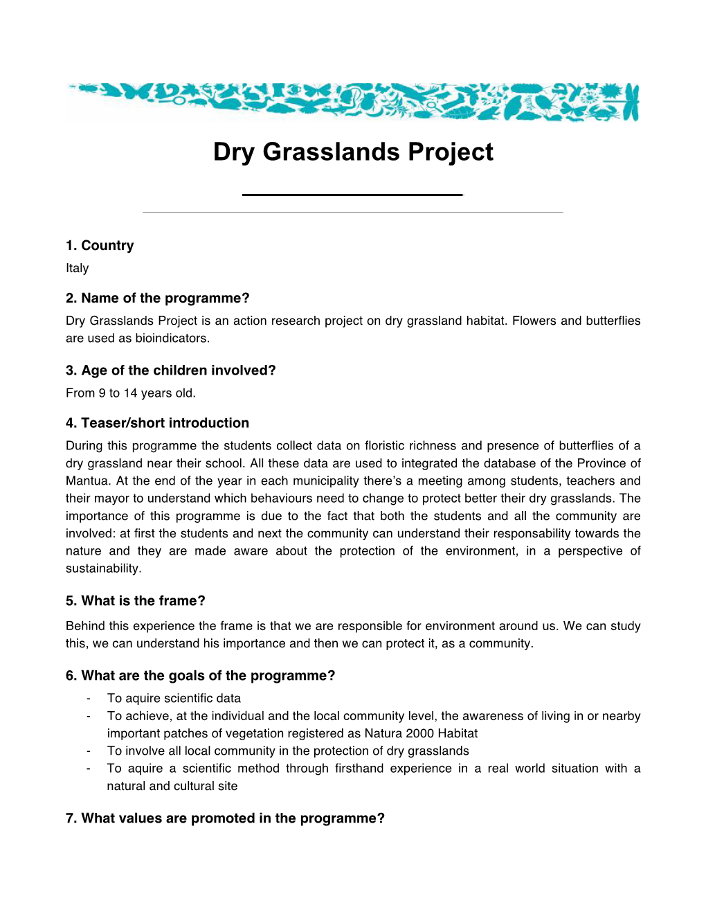 Dry Grasslands Project