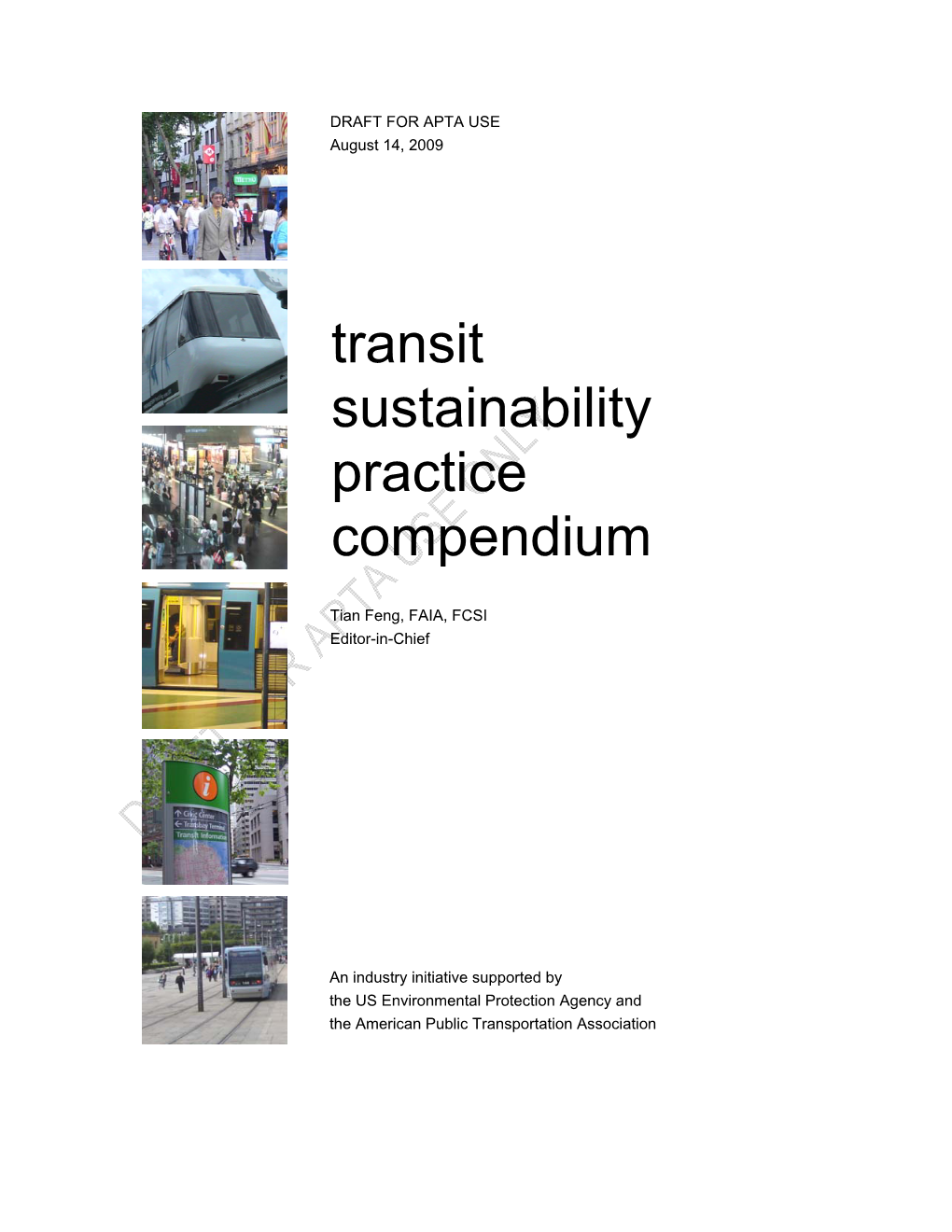 Transit Sustainability Practice Compendium