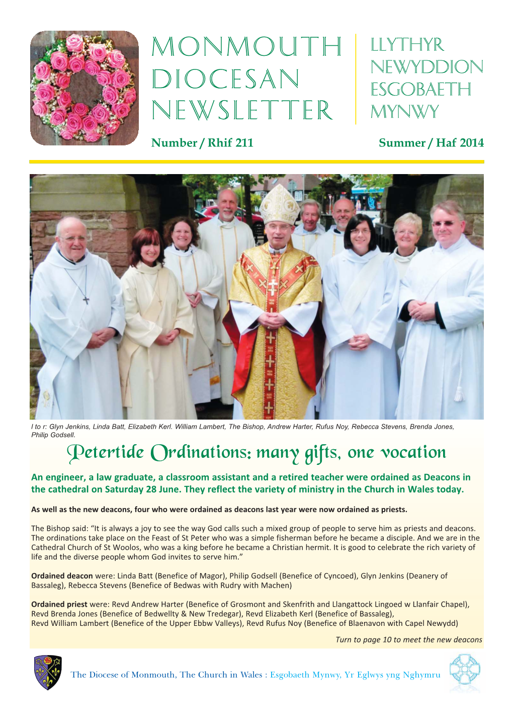 25453 Diocesan 211 Summer 07-14 Newsletter