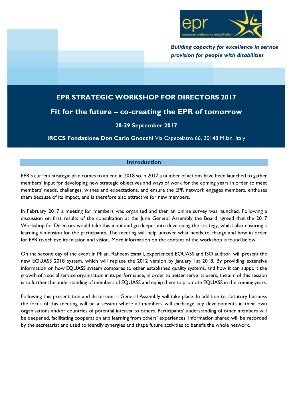 Fit for the Future – Co-Creating the EPR of Tomorrow