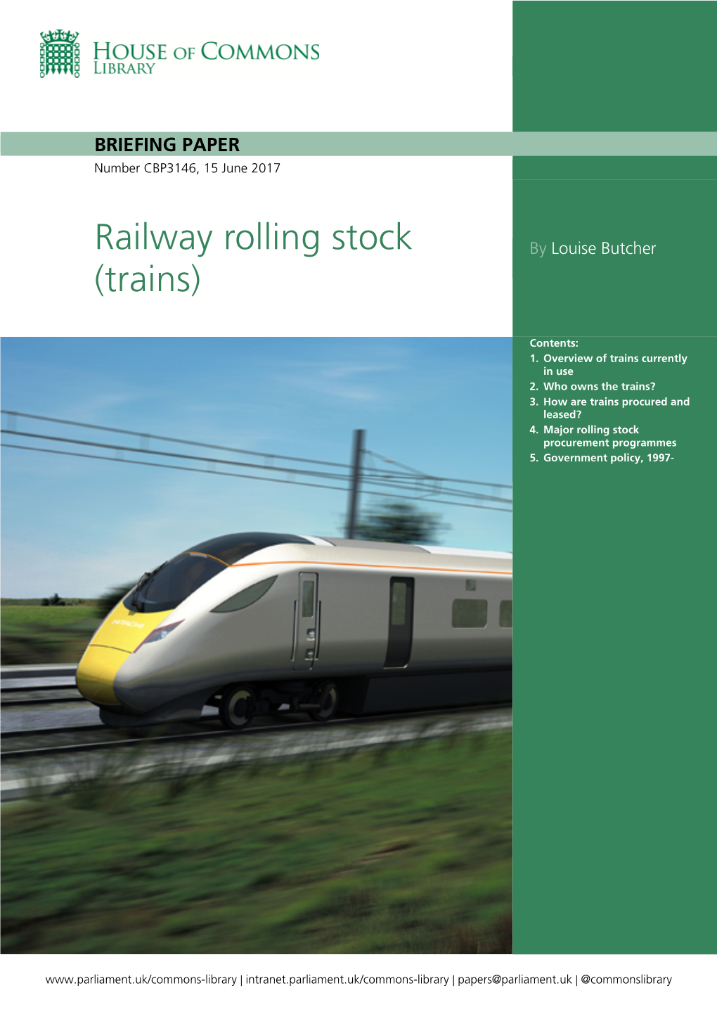 Railway Rolling Stock (Trains)