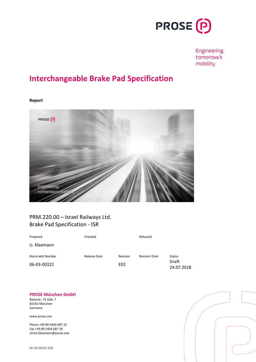 Interchangeable Brake Pad Specification