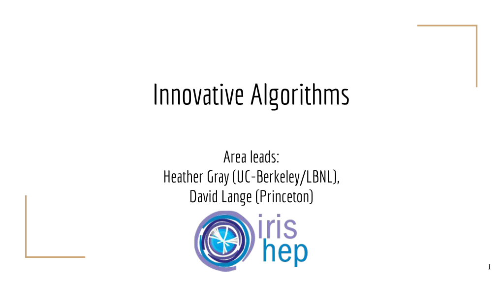 Innovativealgorithms Retreat Sept2019