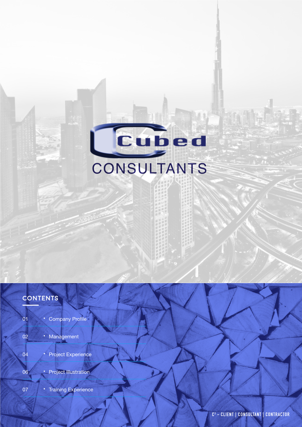 Page 1 CONSULTANTS Contents 01 Company Profile 02 Management