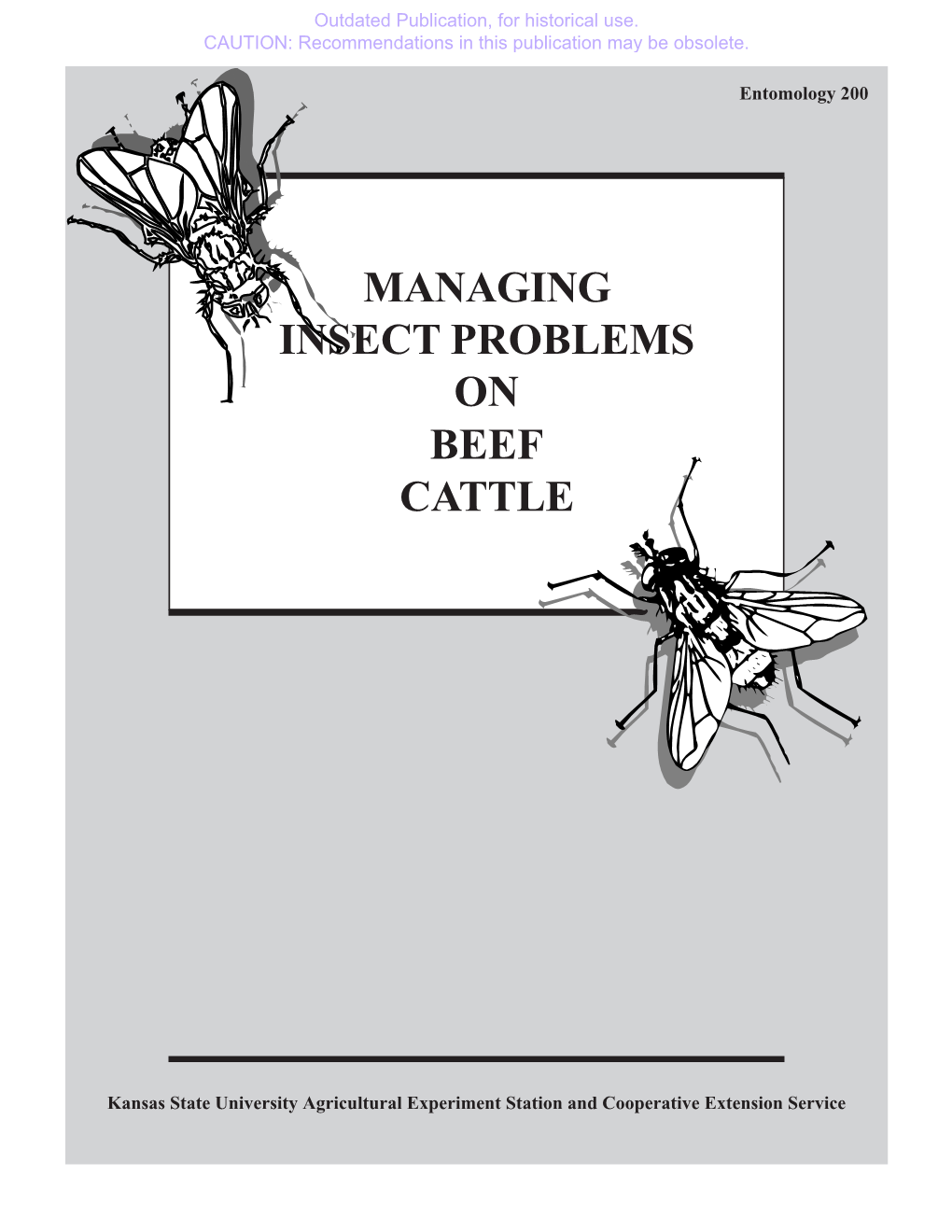 C671 Managing Insect Problems on Beef Cattle