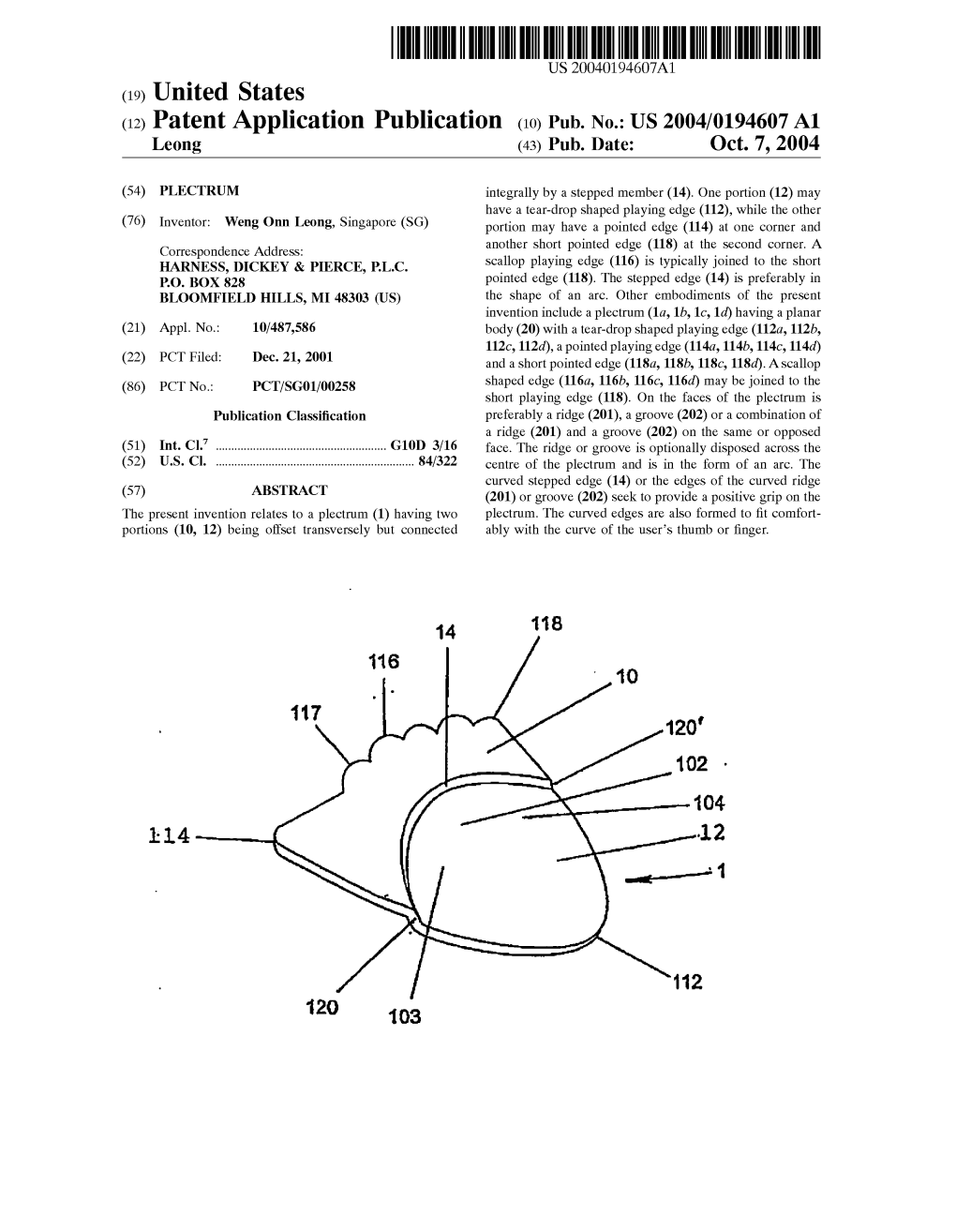 (19) United States (12) Patent Application Publication (10) Pub