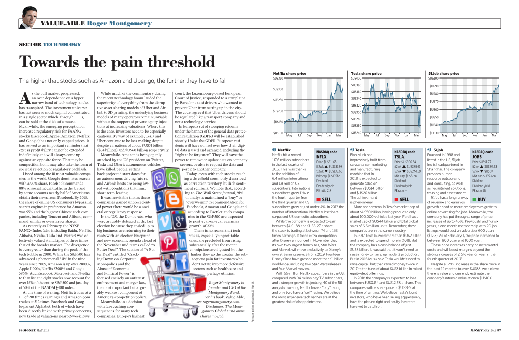 Towards the Pain Threshold