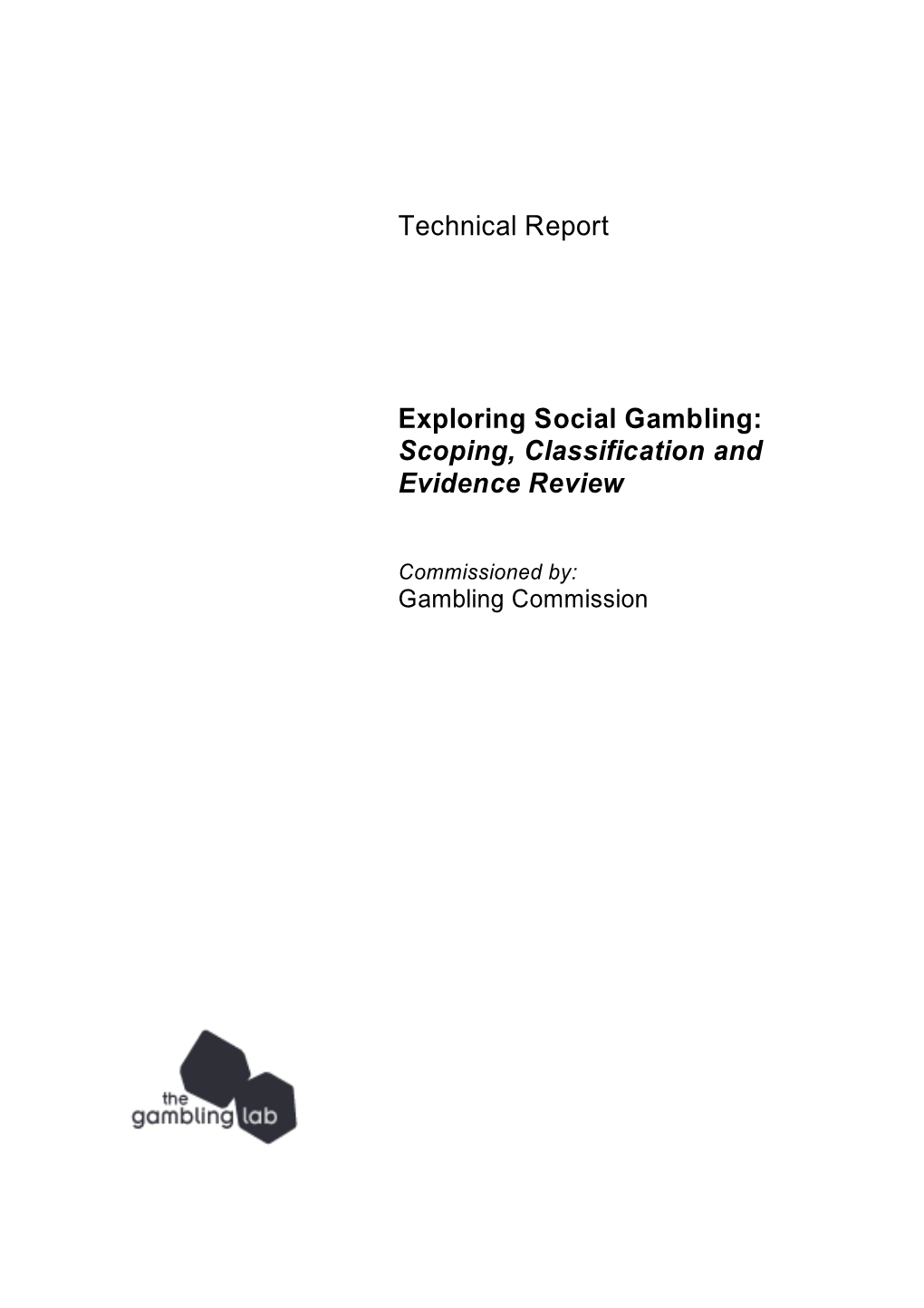 Exploring Social Gambling: Scoping, Classification and Evidence Review