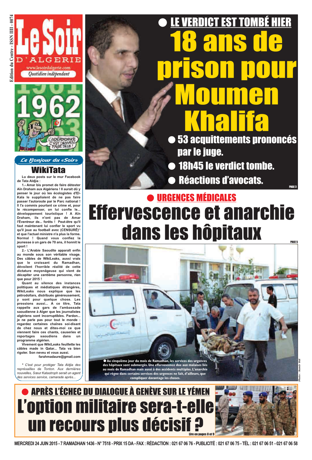 18 Ans De Prison Pour Moumen Khalifa