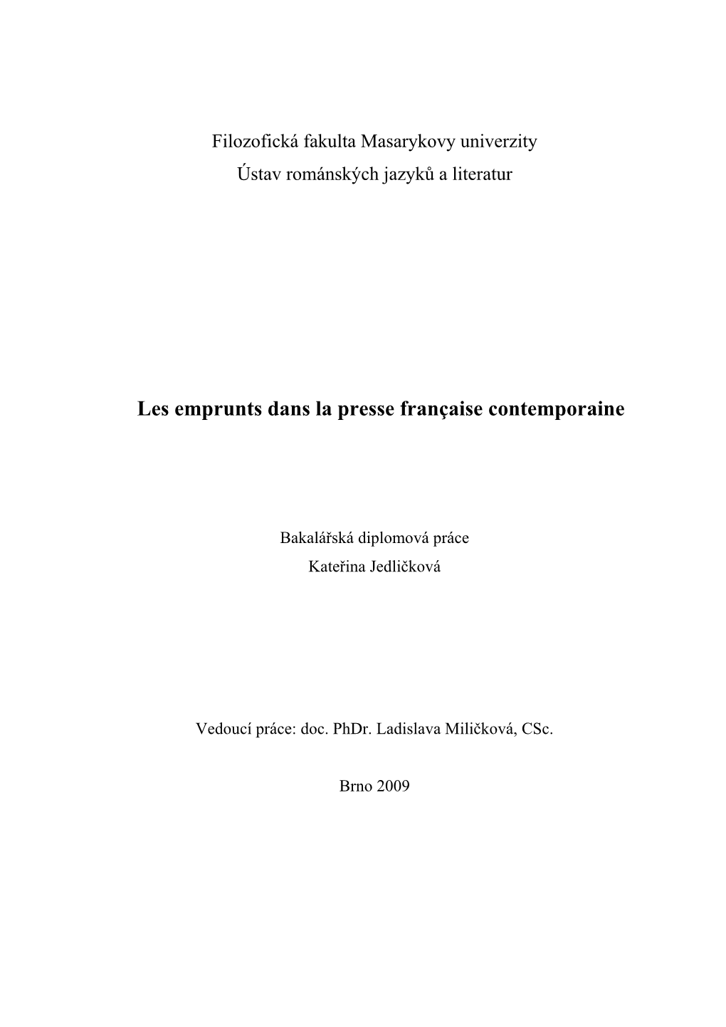 Les Emprunts Dans La Presse Française Contemporaine