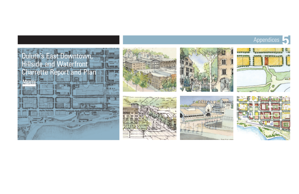 Duluth's East Downtown, Hillside and Waterfront Charrette Report and Plan