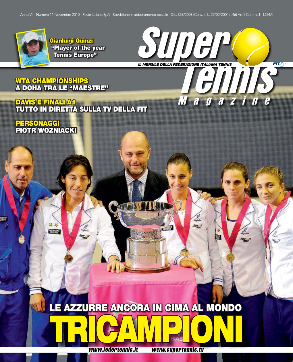 TRICAMPIONI Federtennis It Www Supertennis Tv