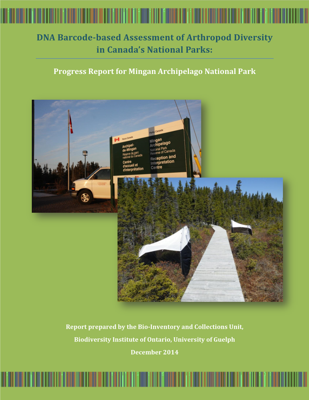 DNA Barcode-Based Assessment of Arthropod Diversity in Canada's National Parks