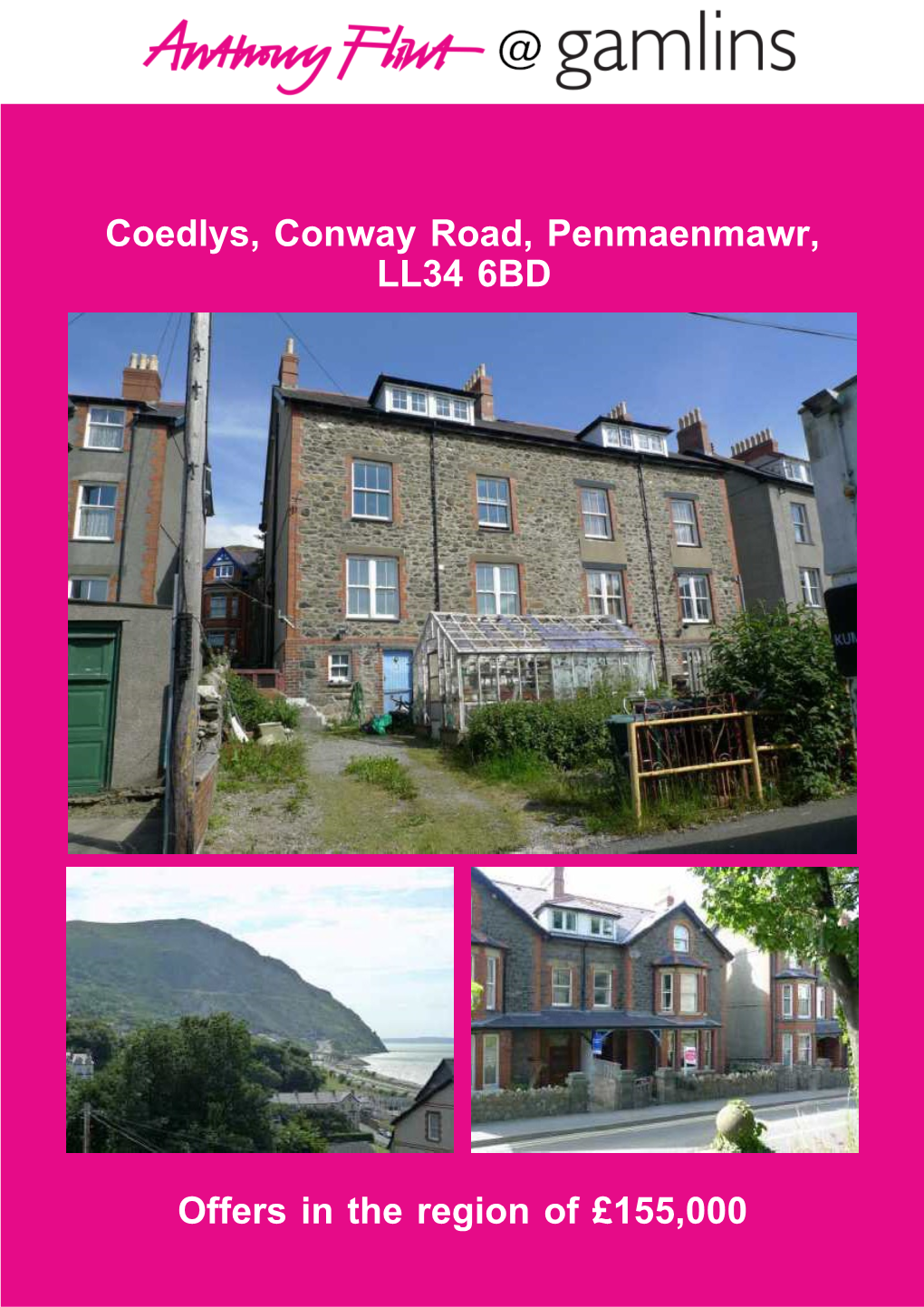 Coedlys, Conway Road, Penmaenmawr, LL34 6BD