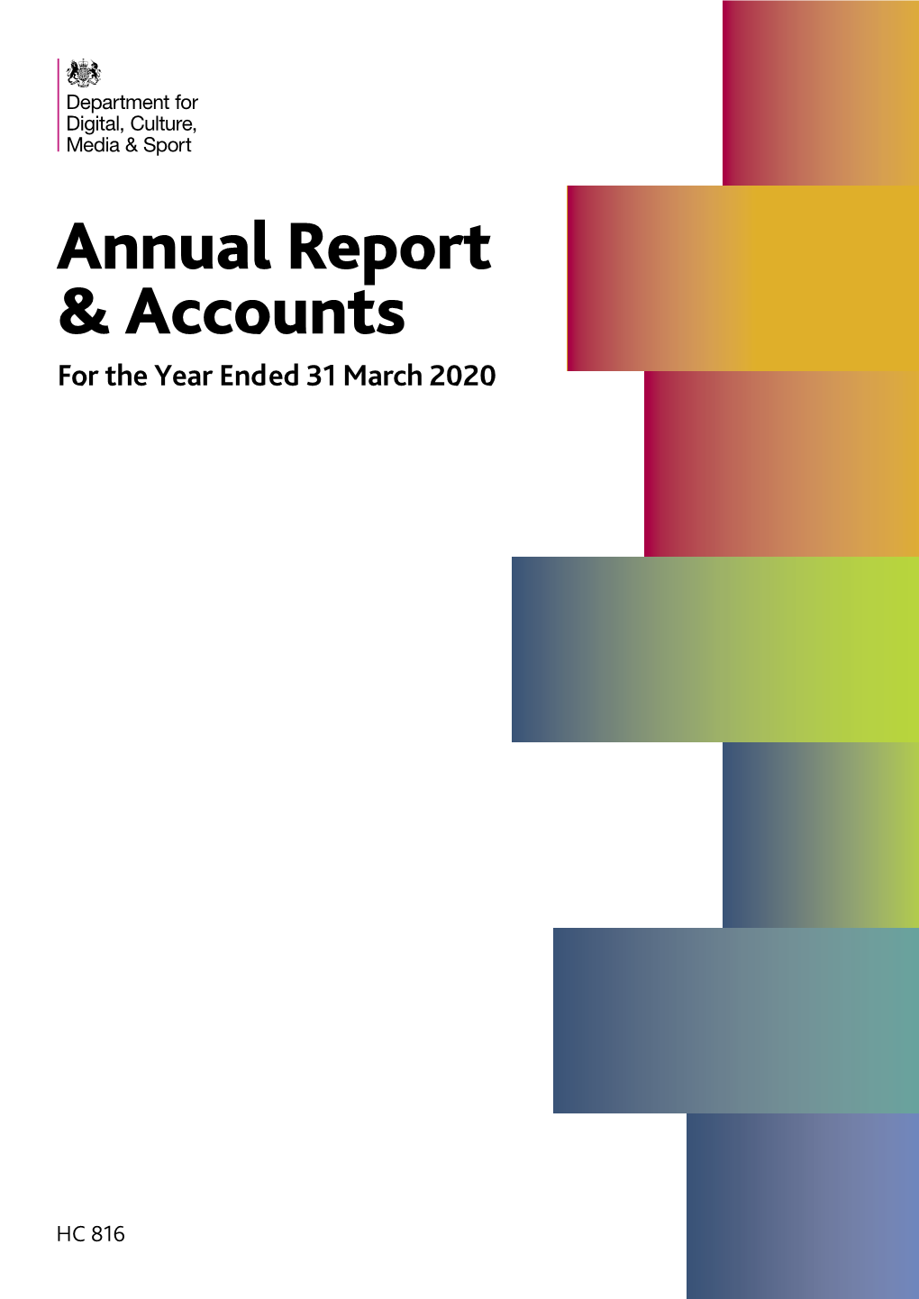 DCMS Annual Report and Accounts 2019-20 Permanent Secretary’S Review