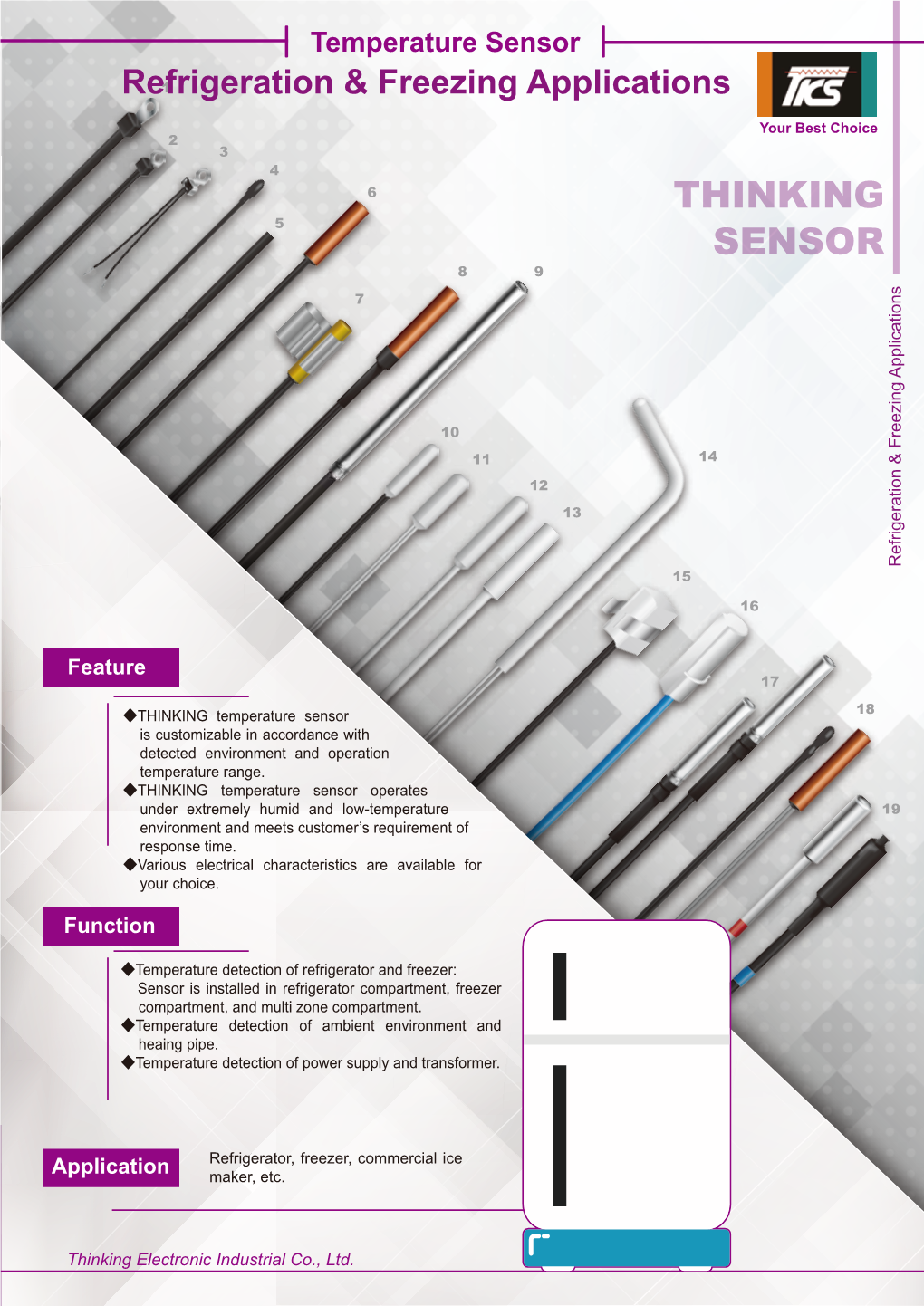 NTC Thermistor (Temperature Sensor) Catalogue