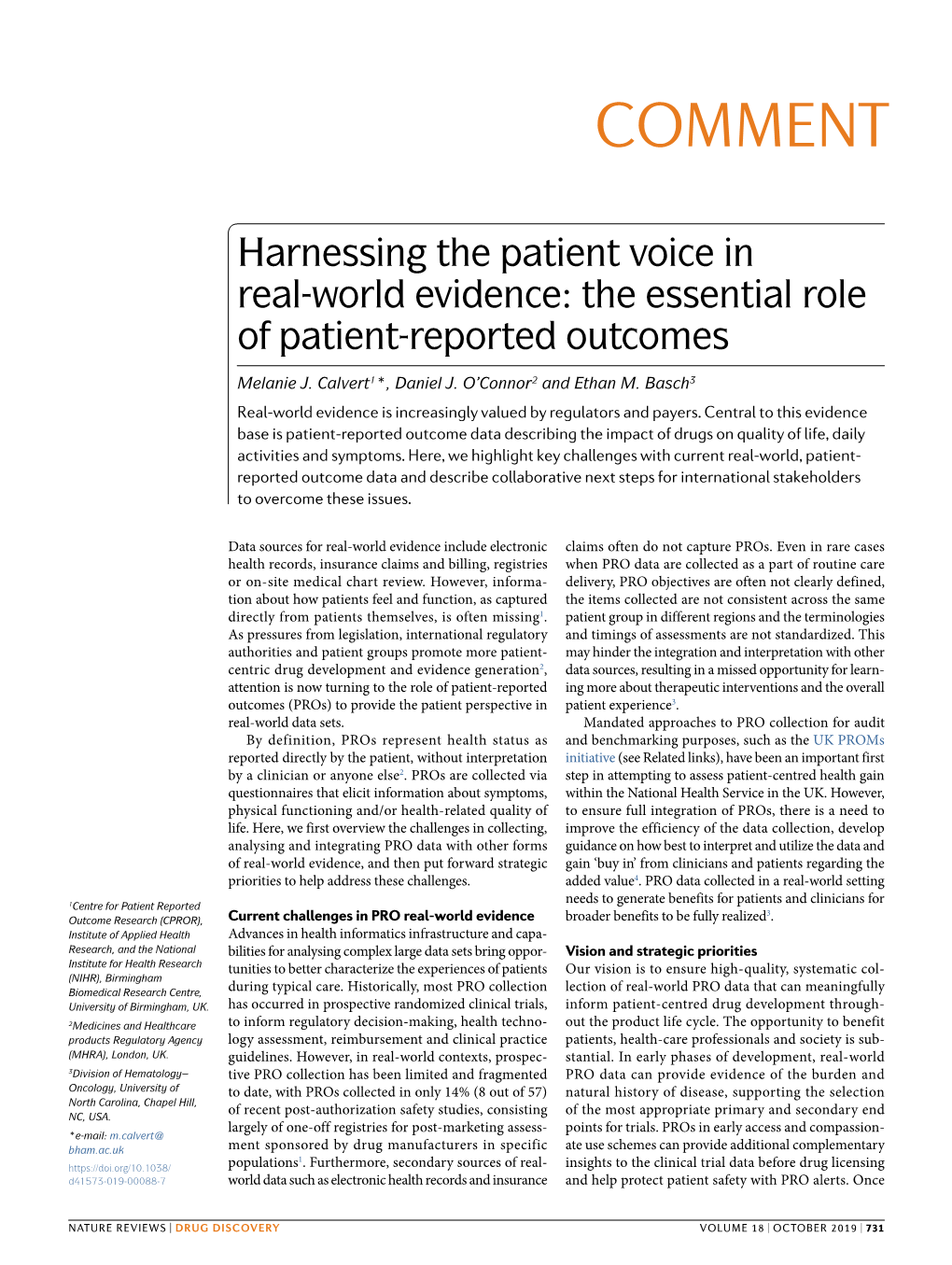 The Essential Role of Patient-Reported Outcomes