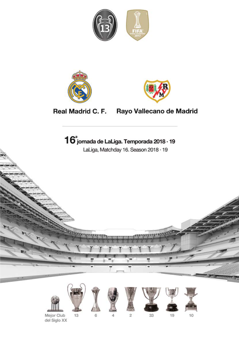 Rayo Vallecano De Madrid 16A Decimosexta Jornada De Laliga Laliga, Matchday 16 Temporada/ Season 2018/2019