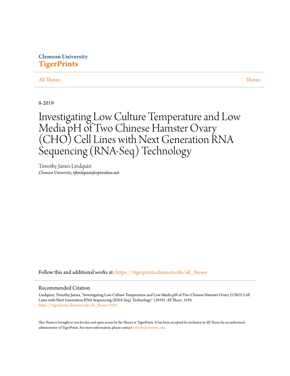 Investigating Low Culture Temperature and Low Media Ph Of