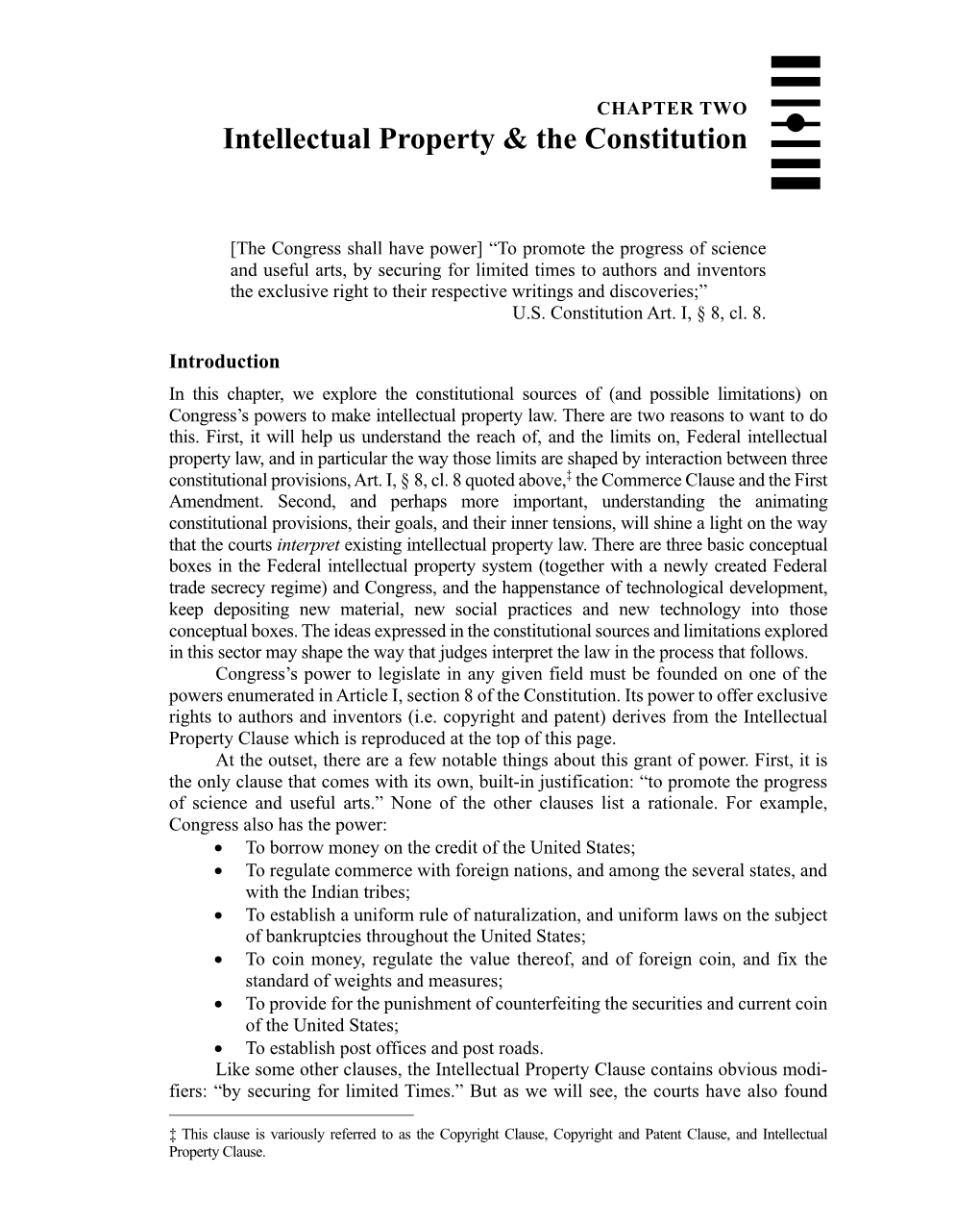 Intellectual Property & the Constitution