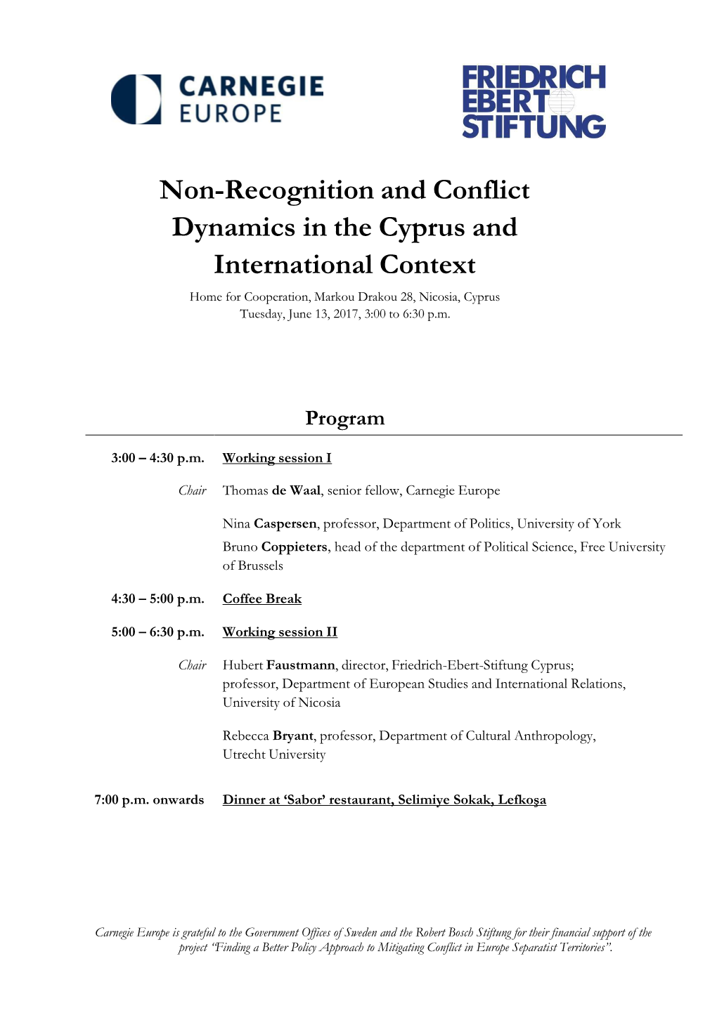 Non-Recognition and Conflict Dynamics in the Cyprus And