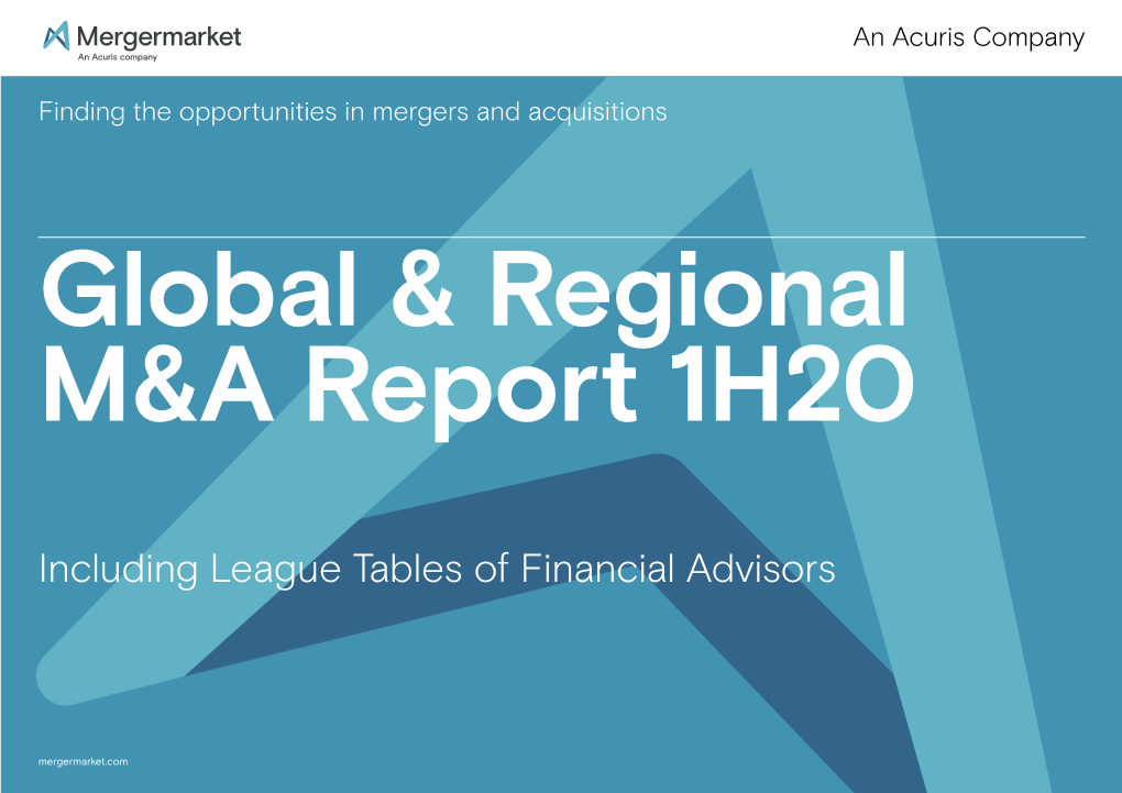 M&A Advisory League Tables, Mergermarket